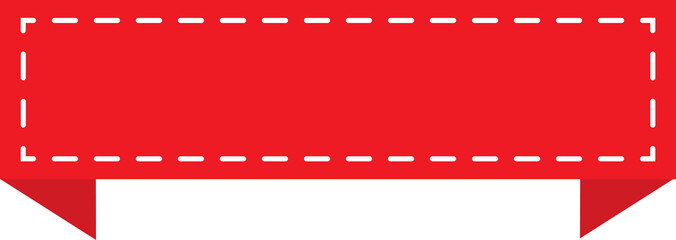 Red Price Tag with Dot