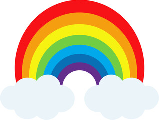 Rainbow with Cloud for Decoration
