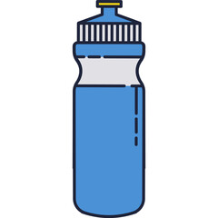 Sport water bottle for drink vector icon