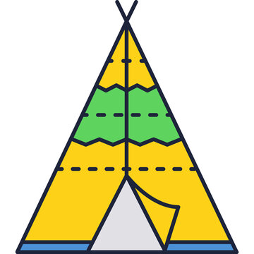 recommend clip art: Wigwam tent vector indian teepee house icon