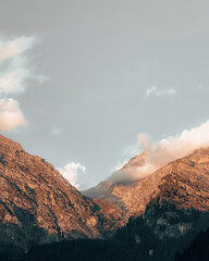 Fototapeta premium sunset in the mountains