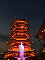 Fototapeta premium chinese temple at night