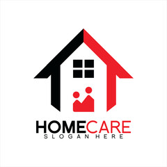 Real Estate logo design with family care concept