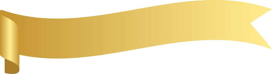 Gold Ribbon Banner