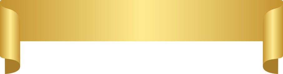 Fototapeta premium Gold Ribbon Banner