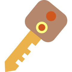 Key icon vector security isolated symbol on white