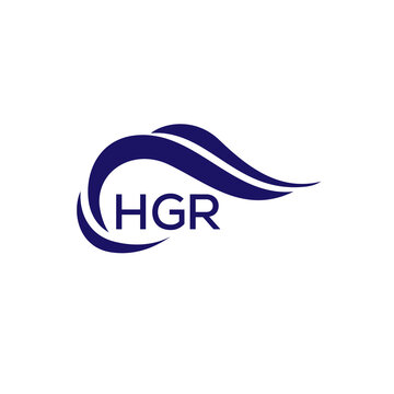 HGR letter logo. HGR blue image on white background. HGR Monogram logo design for entrepreneur and business. HGR best icon.
