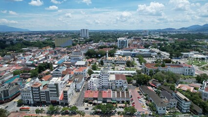 Ipoh, Malaysia - September 24, 2022: The Landmark Buildings and Tourist Attractions of Ipoh