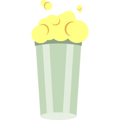 Popcorn icon vector pop corn box package isolated