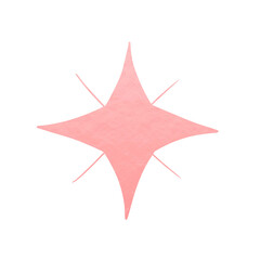 Obraz premium Pink Metallic Star Decoration