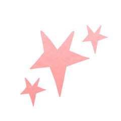Obraz premium Pink Metallic Star Decoration