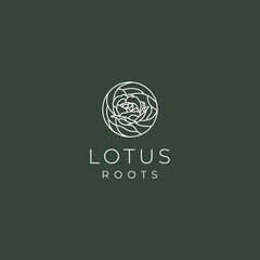 Lotus Logo desing icon vector