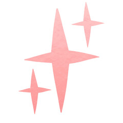 Pink Metallic Star Decoration