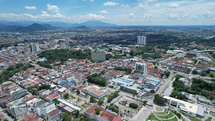 Obraz premium Ipoh, Malaysia - September 24, 2022: The Landmark Buildings and Tourist Attractions of Ipoh
