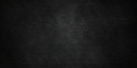 Dark black grunge textured concrete background. Panorama dark grey black slate background or texture. Vector black concrete texture. Stone wall background.