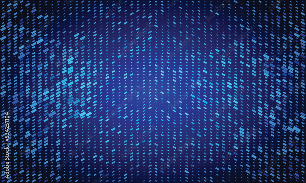 Poster abstract blue background with lines.