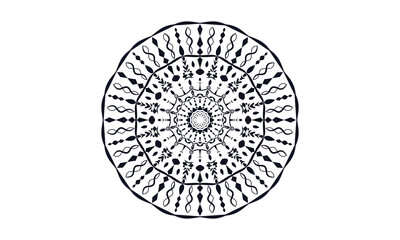 Mandala vector black vintage mandala, abstract ornament, mandala art, illustration 