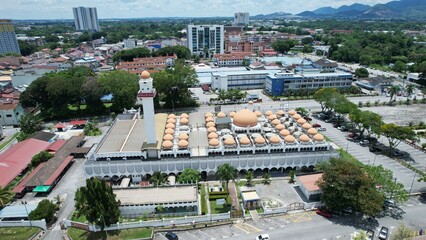 Ipoh, Malaysia - September 24, 2022: The Landmark Buildings and Tourist Attractions of Ipoh
