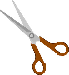 School stationery element scissors