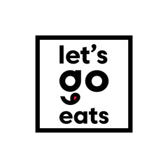 Eats Text With Fork logo design template vector