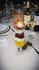 cream with fruits