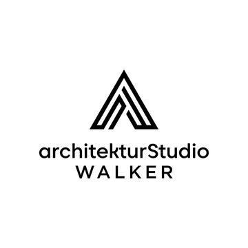 ASW letter Triangle Logo Design Template 