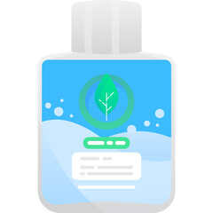 After shaving lotion in bottle icon vector
