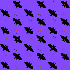 Halloween holiday cartoon character. Halloween background. Ghosts and ghost pumpkins.