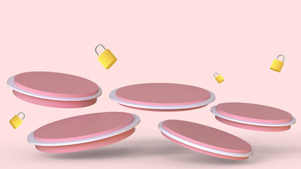 3d background products display podium cylinder showcase scene and cosmetic product concept. Stage for showcase on Red background. Minimal scene ,stage, mock up, copy space,banner,website-3d Rendering