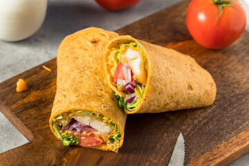 Homemade Fried Chicken Wrap