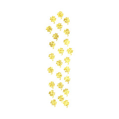 Golden Glitter Clovers