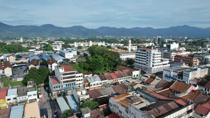 Ipoh, Malaysia - September 24, 2022: The Landmark Buildings and Tourist Attractions of Ipoh