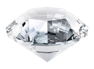 Diamond on transparent background