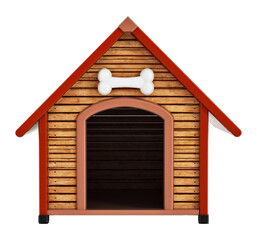 Dog kennel on transparent background