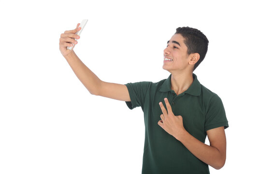 Taking selfie
