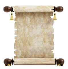 Blank Scroll on transparent background