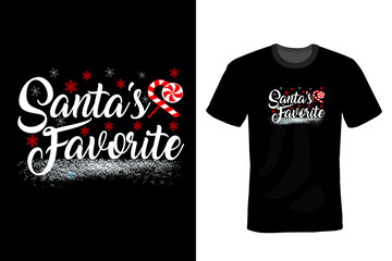 Fototapeta premium Christmas Day T-shirt Design template