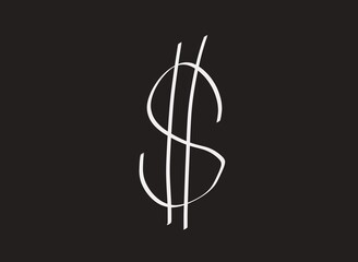 illustration of a symbol usd dollar america
