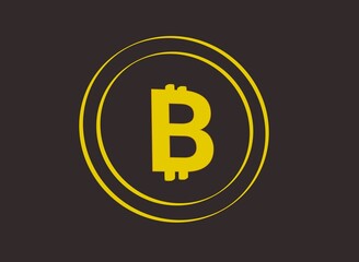 Bitcoin sign illustration 