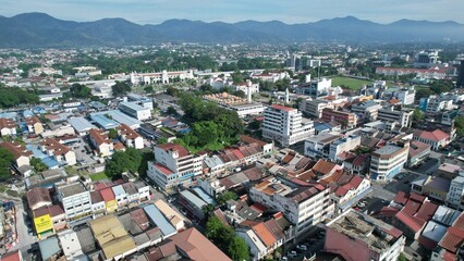 Ipoh, Malaysia - September 24, 2022: The Landmark Buildings and Tourist Attractions of Ipoh