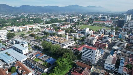 Ipoh, Malaysia - September 24, 2022: The Landmark Buildings and Tourist Attractions of Ipoh