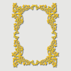 Frame, in the style of an ornament, Vector illustration eps 10, Art.