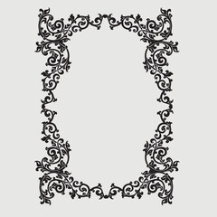 Frame, in the style of an ornament, Vector illustration eps 10, Art.