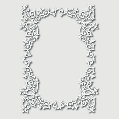 Frame, in the style of an ornament, Vector illustration eps 10, Art.