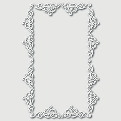 Frame, in the style of an ornament, Vector illustration eps 10, Art.