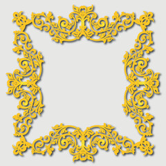 Frame, in the style of an ornament, Vector illustration eps 10, Art.