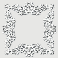 Frame, in the style of an ornament, Vector illustration eps 10, Art.