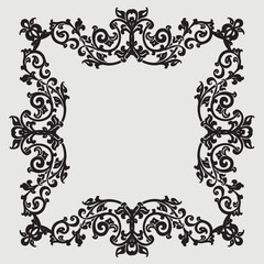 Frame, in the style of an ornament, Vector illustration eps 10, Art.