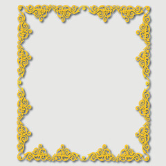 Frame, in the style of an ornament, Vector illustration eps 10, Art.