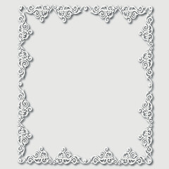 Frame, in the style of an ornament, Vector illustration eps 10, Art.